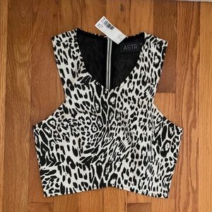 Cheetah Print Crop Top (sz XS(